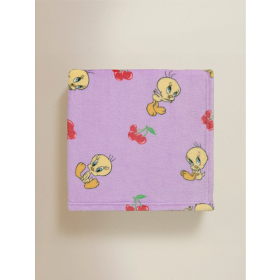 Looney Tunes Tweety Pie Purple Super-Soft Throw
