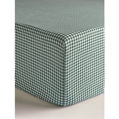 Soft & Cosy Brushed Cotton Gingham Fitted Sheet