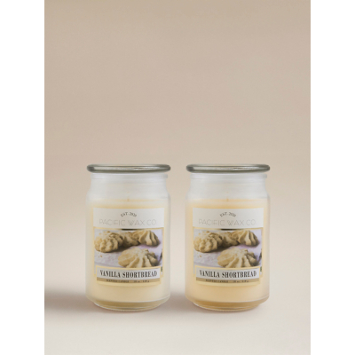Vanilla Shortbread Jar Candle - Set of 2