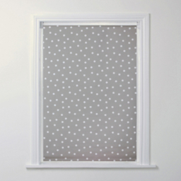 A-International Grey & White Polka Dot Blackout Blind