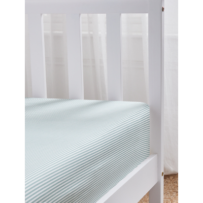 Stacey Solomon Green Striped Fitted Sheet