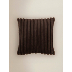 Ribbed Faux Fur Cushion