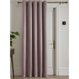 Fusion Blush Strata Single Eyelet Door Curtain