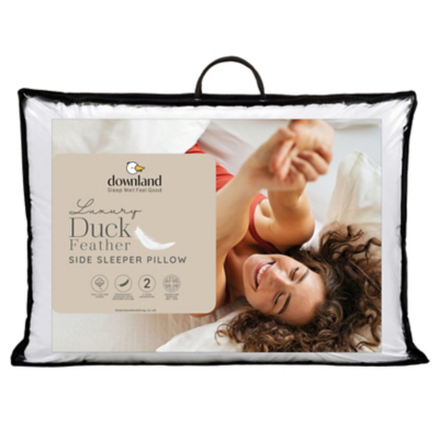 Downland Luxury Duck Feather Side Sleeper Pillow