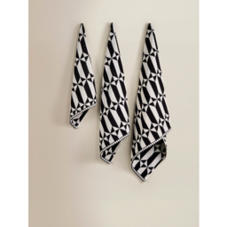 Monochrome Diamond Geometric Cotton Towel Range