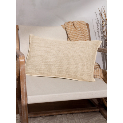 Yard Ribble Beige Acid Wash Cushion
