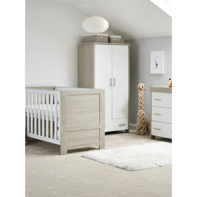 Obaby Grey Wash & White Nika 3 Piece Room Set