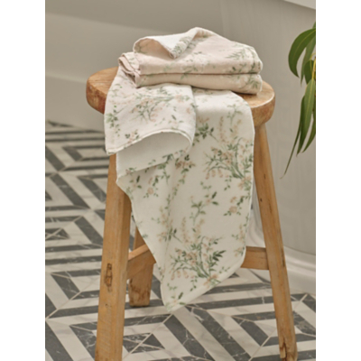 Stacey Solomon Lilac Ribbon Floral Cotton Guest Towels - Set of 2