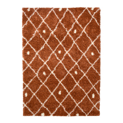 maker Scandi Style Diamond Spot Shaggy Rug