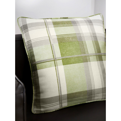 Green Fusion Balmoral Check Filled Cushion