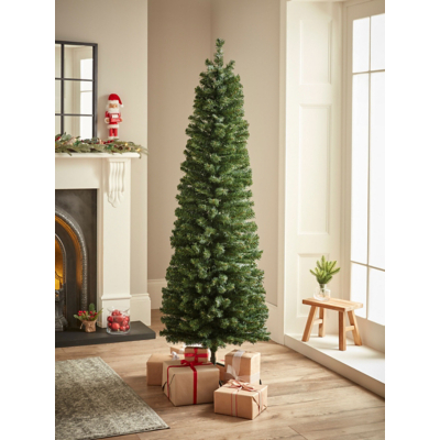 Green Slim Unlit Christmas Tree 6FT