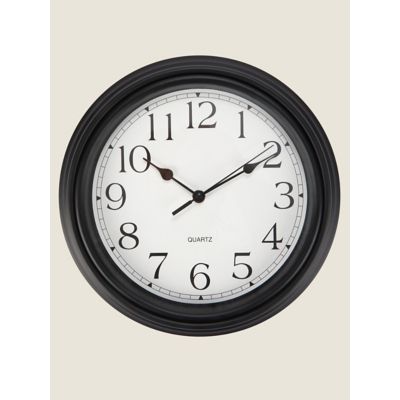 Black Wall Clock