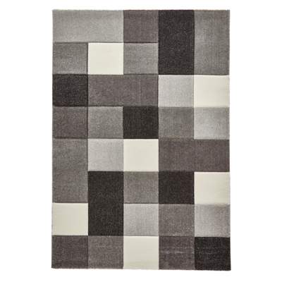 Think Rugs Brooklyn Myriad Grey Carved Rug
