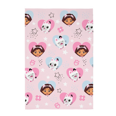 Gabby's Dollhouse Hearts Fleece Blanket - 100cm x 150cm