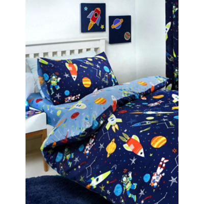 Bedlam Supersonic Glow in the Dark Space Duvet Cover Set