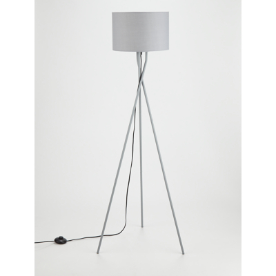 Grey Tripod Floor Lamp