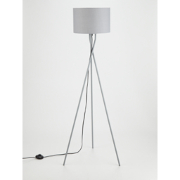 Grey Tripod Floor Lamp