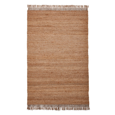 Think Rugs Bazaar Natural Tasseled Jute Rug