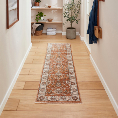 Think Rugs Vintage Traditional Fringed Runner