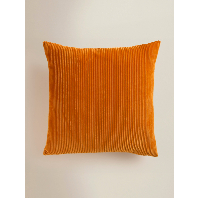 Burnt Orange Cord Cushion