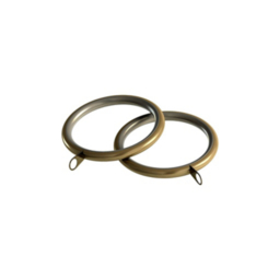 Speedy Antique Brass Nikola 28mm Curtain Rings - Pack of 8