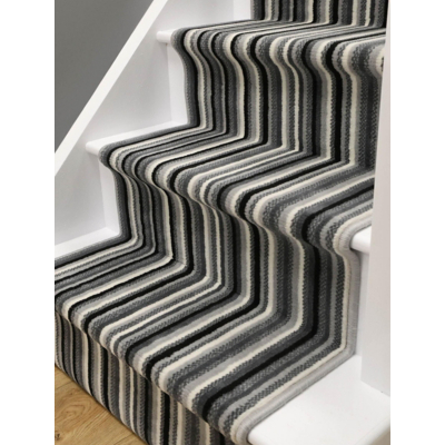 maker Grey Maestro Stripe Stair Runner
