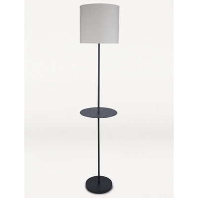 Grey Shelf Floor Lamp