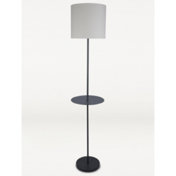 Grey Shelf Floor Lamp