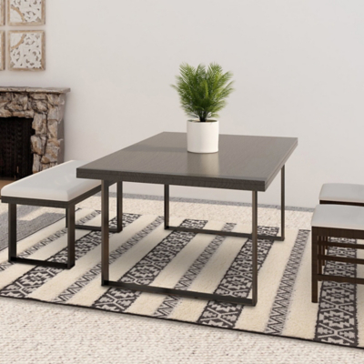 Asiatic Monty Indoor Outdoor Stripe Black Rug