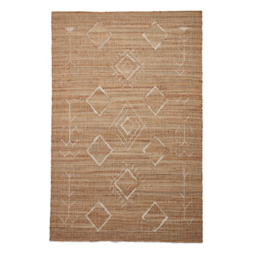 Think Rugs Bazaar Natural Diamond Jute Rug