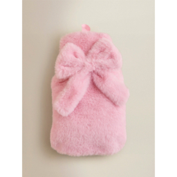 Pink Bow Hot Water Bottle - 1 Litre