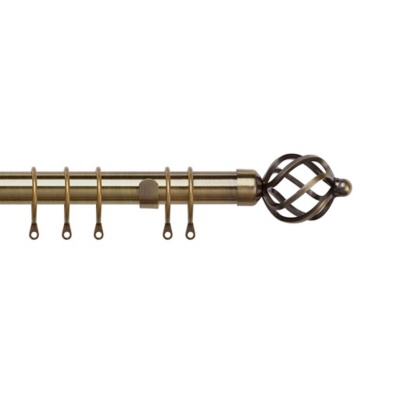 Speedy Antique Brass Pristine 25-28mm Cage Pole Set