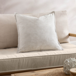 Yard Truro Stripe Beige Reversible Cushion