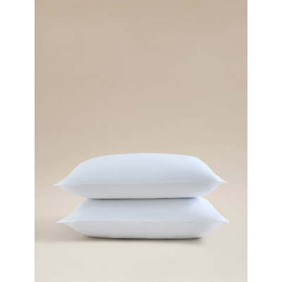 Firm Support Cotton Pillows - Set of 2
