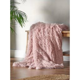 Catherine Lansfield Blush Cuddly Blanket Throw - 150 x 200cm