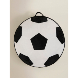 Black & White Football Floor Cushion