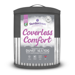 Slumberdown Coverless Comfort - Striped reversible duvet