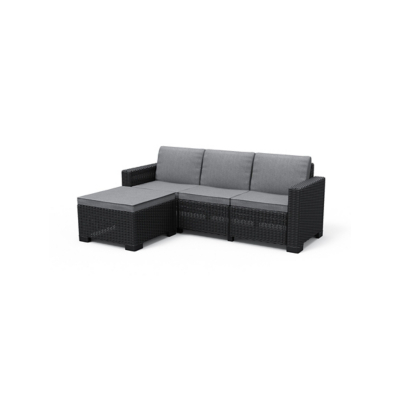Keter California 3 Seater Outdoor Garden Furniture Chaise Longue