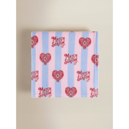 Bridgerton Pink and Blue Striped Throw - 150 x 120cm