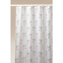 Green Bows Shower Curtain
