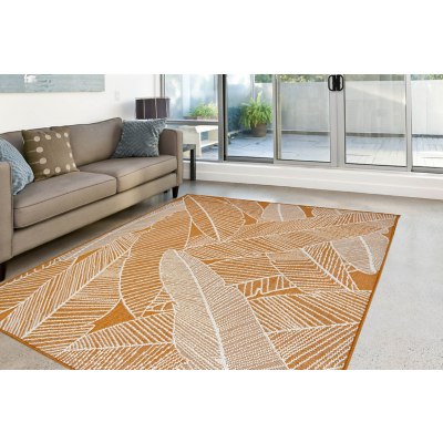 Relay Leaf Terracotta Indoor & Outdoor Rug