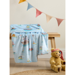 Belle & Boo Pirates Cosy Fleece Blanket Throw - 150 x 200cm