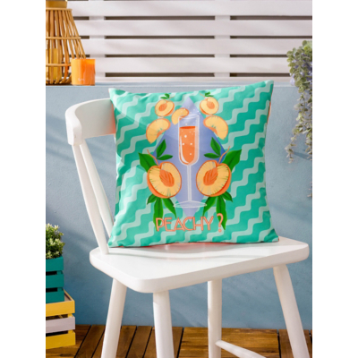 furn. Peachy Abstract Outdoor Cushion