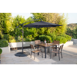 3M Leanover Grey Solar Parasol