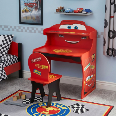 Disney Cars Lightning MQueen Study Desk & Chair Set