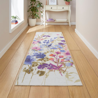 Catherine Lansfield Purple Country Floral Runner