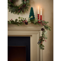Christmas Frosted Berry & Acorn Garland