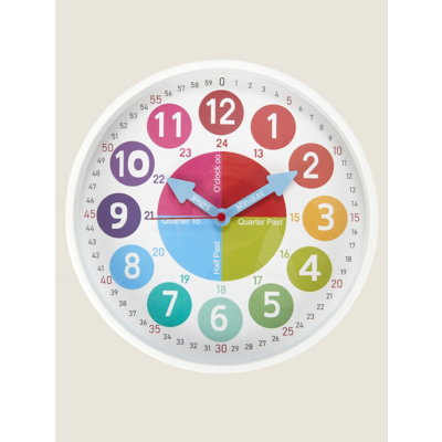 White Kids Wall Clock