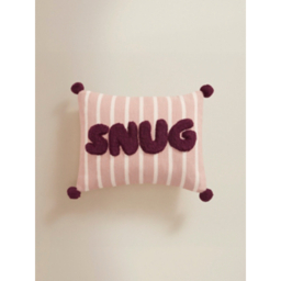 Pink Snug Slogan Cushion