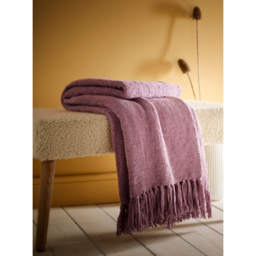 Appletree Heather Chenille Throw - 130cm x 180cm